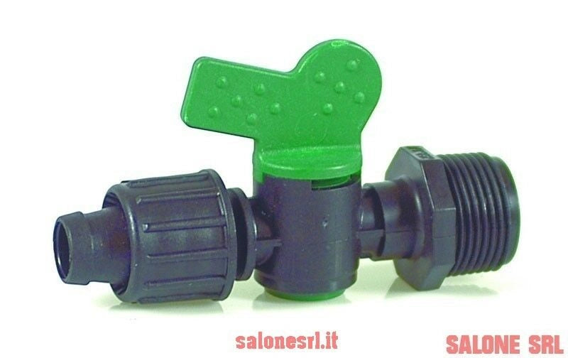 VALVOLA DI DERIVAZIONE 10PZ CON INNESTO A PRESSIONE PORTAGOMMA MM.16X1/2M ALA GOCCIOLANTE