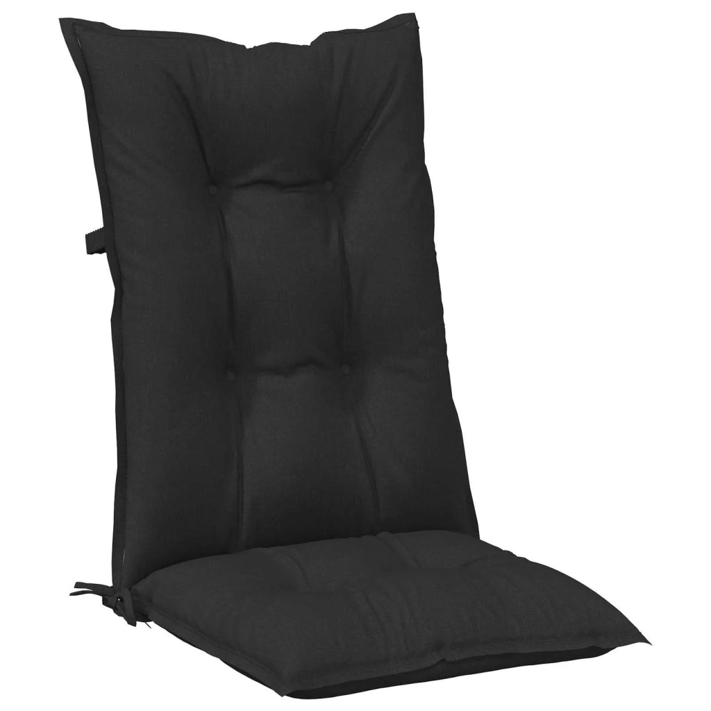Set di cuscini per sedia alta 6 pcs Melange nero