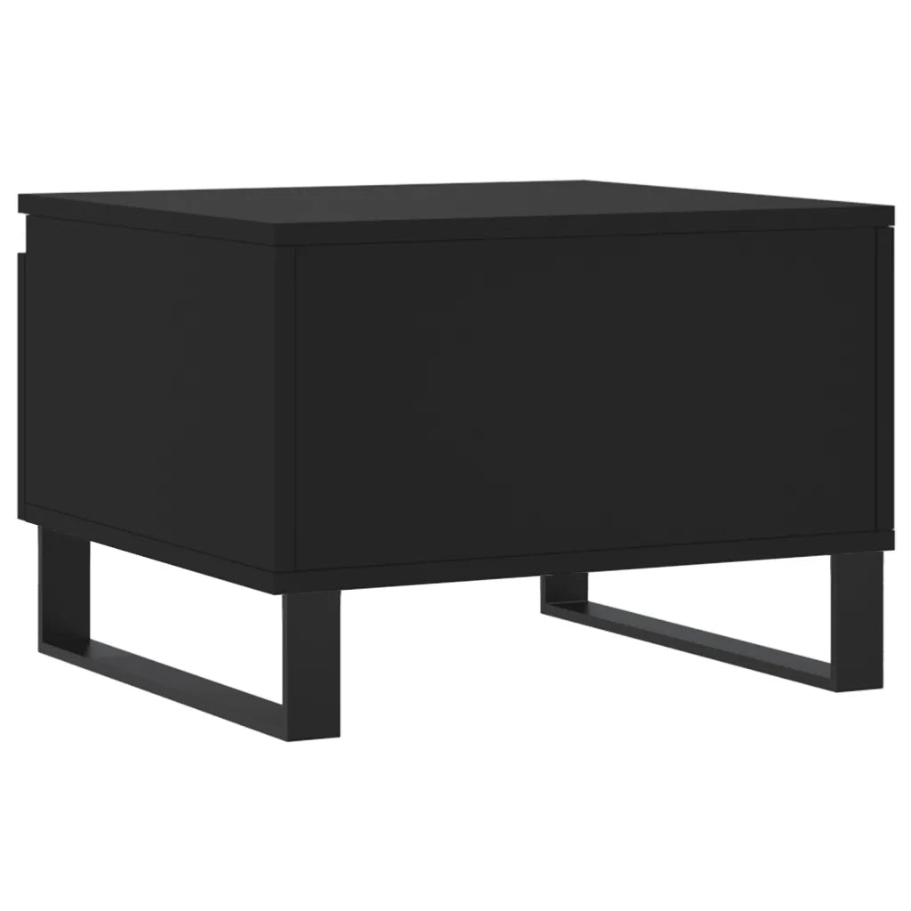 2 pz Tavolini da salotto | Tavolino da caff¨¨ | Tavolino da Soggiorno Neri 50x46x35 cm in Legno Multistrato
