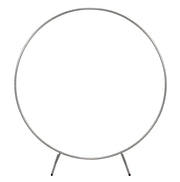 Kit Arco Palloncino Fiori Rotondo 200cm in Metallo Enorme Rimovibile Facile da Trasportare e Riutilizzabile Migliore Decorazione per Matrimoni Nozze Eventi Feste 2M & Fascette GRATIS - Argento