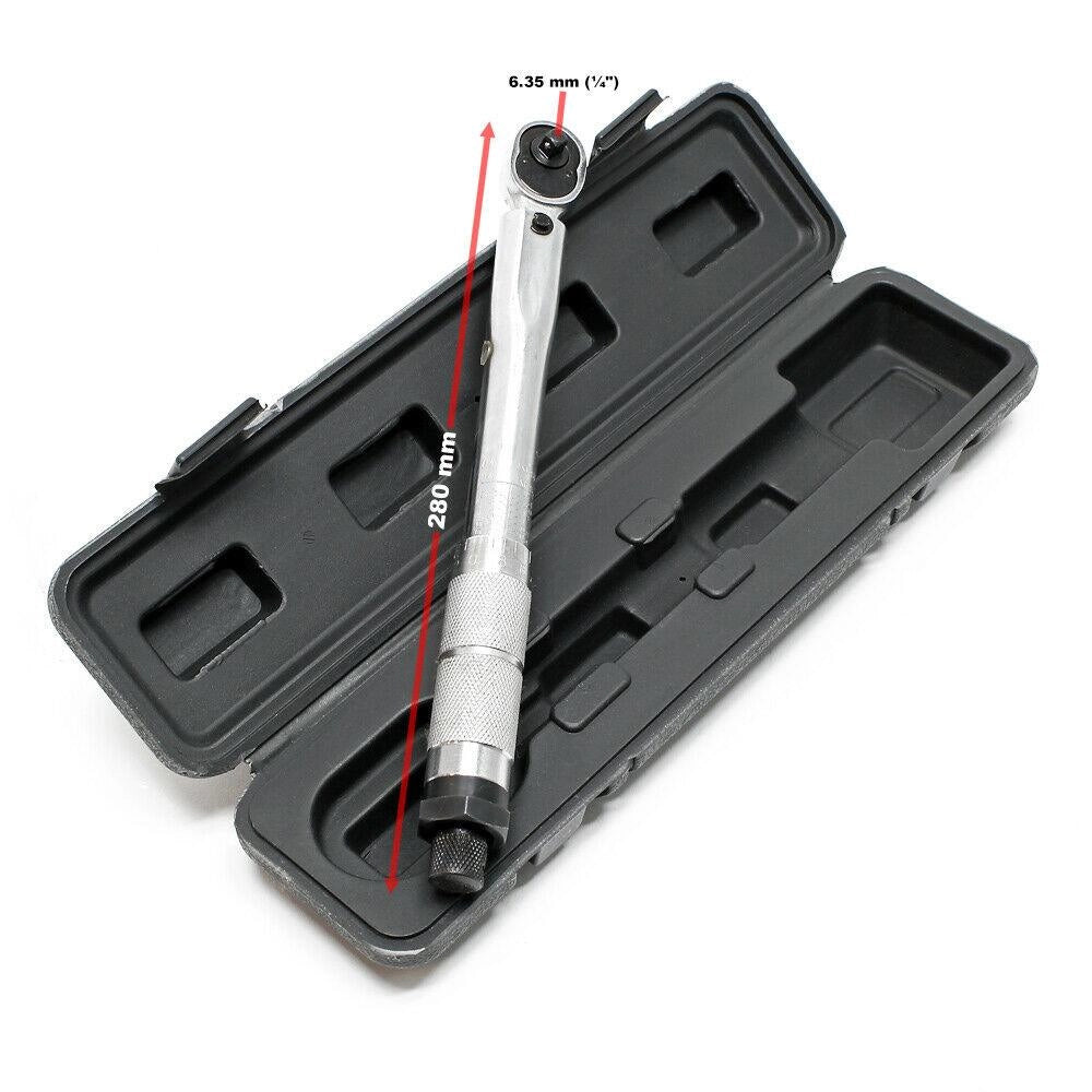 Chiave dinamometrica da 1/4" di pollice Chiave a cricchetto da 2–24 Nm 16_0002241