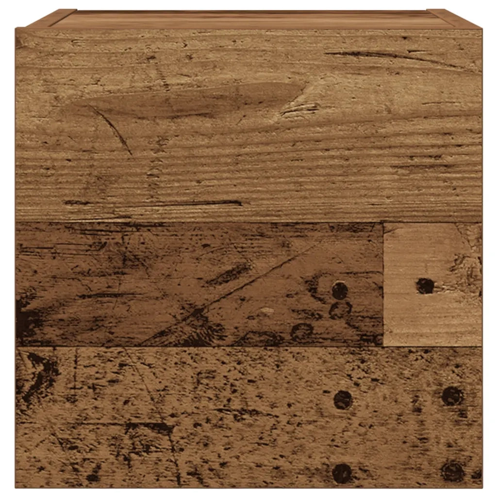 Mobili Porta TV a Parete 2pz | Armadietto TV | Mobile Porta TV Legno Antico 30,5x30x30 cm