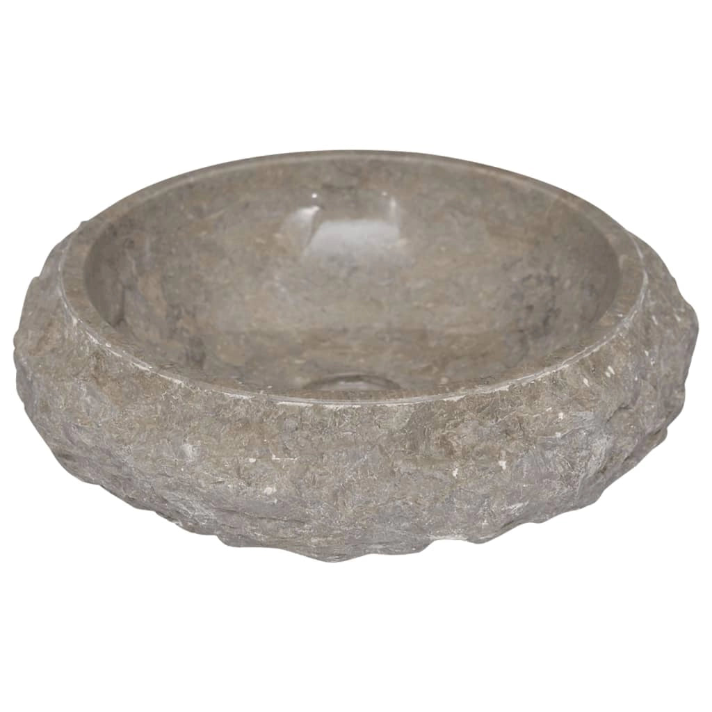 Lavandino da bagno lavabo da appoggio lavabo da WC lavabo da bagno lavabo da interno grigio 40 x 12 cm marmo 02_0002802