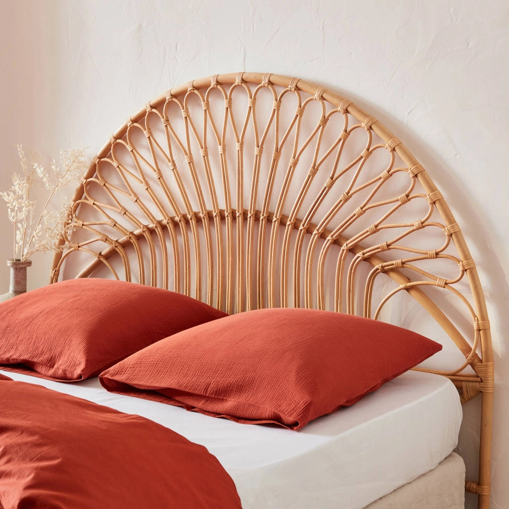 Testiera in rattan naturale per la camera per bambini