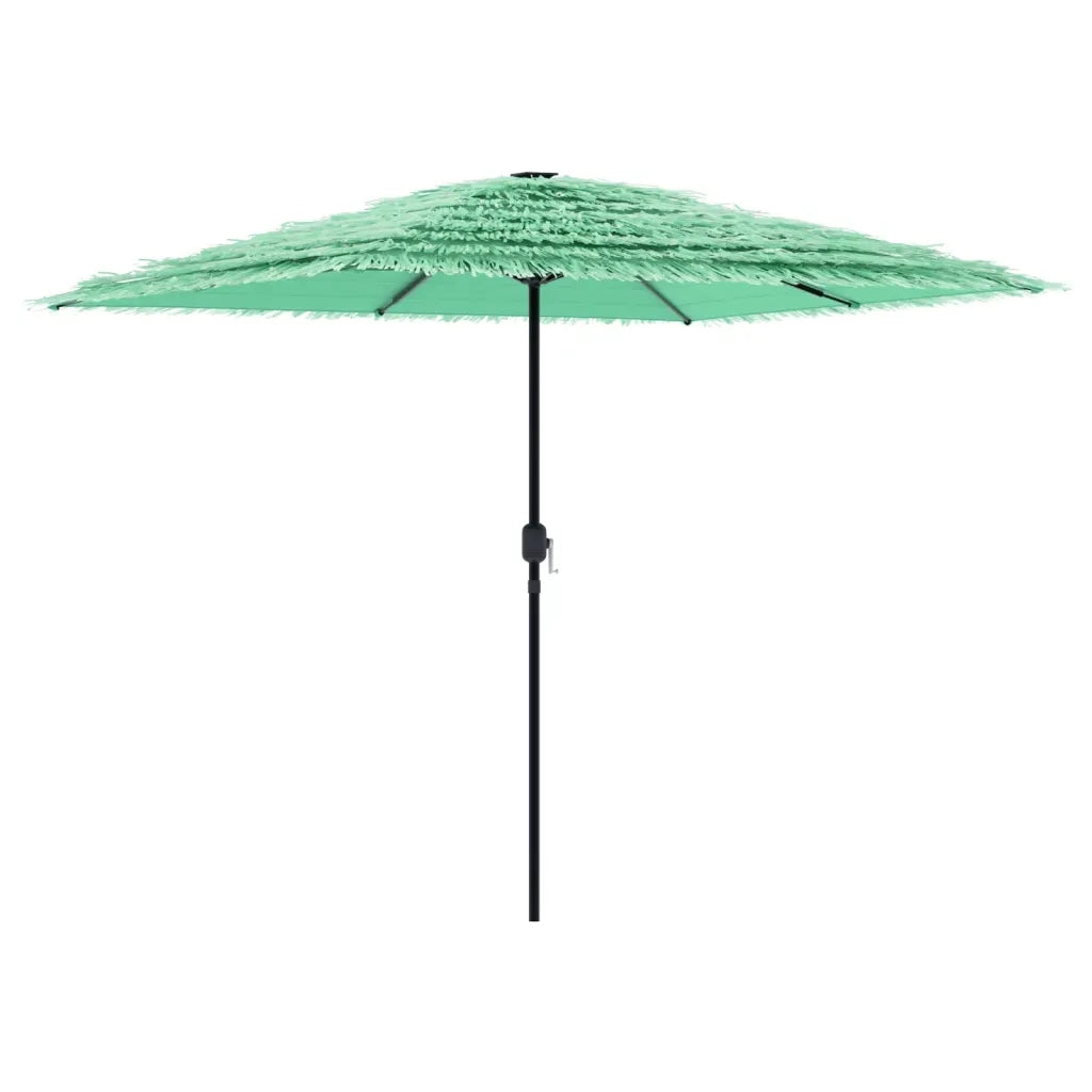Ombrellone Giardino-Ombrello da Balcone con Palo in Acciaio Verde 248x248x248 cm
