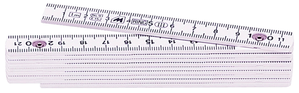 Metrica METRO IN FIBRA DI VETRO BIANCO lunghezza mt.1 10.00 pz
