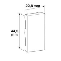 Falso polo bticino 1 modulo per impianti elettrici *** colore grigio, confezione 1