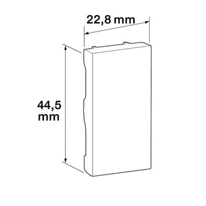 Falso polo bticino 1 modulo per impianti elettrici *** colore grigio, confezione 1