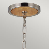 Sospensione Industrial Nordica Allier Legno Acciaio 1 Luce E27 D66Cm