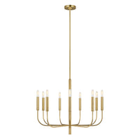 Lampadario Classico Brianna Acciaio Ottone Brunito 9 Luci E14