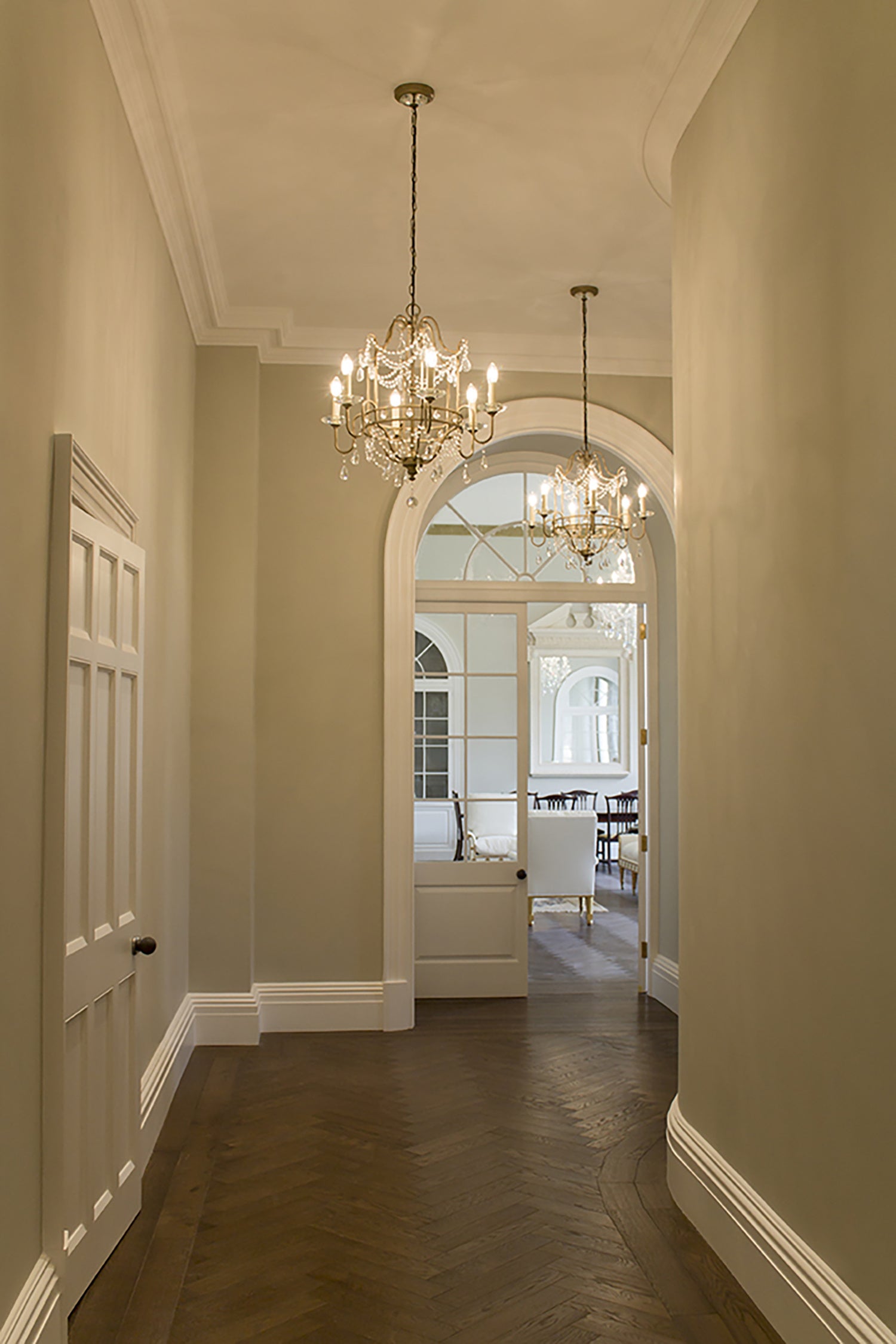 Lampadario Classico Gianna Cristallo Argento Dorato Vetro Oro 4 Luci E14