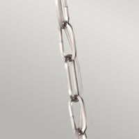 Sospensione Contemporanea Harrow Alluminio Nichel Lucido Vetro E27 D40,6Cm
