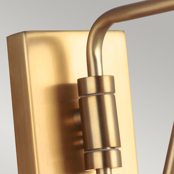 Applique Contemporanea Joan Acciaio Nero Mezzanotte Ottone Brunito 1 Luce E27