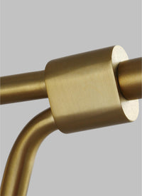 Applique Contemporanea Joan Acciaio Nero Mezzanotte Ottone Brunito 1 Luce E27