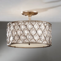 Lampadario Contemporaneo Lucia Acciaio Argento Brunito Cristallo 3 Luci E27