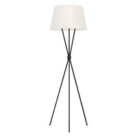 Piantana Contemporanea Penny Acciaio Ferro Antico Tessuto 1 Luce E27