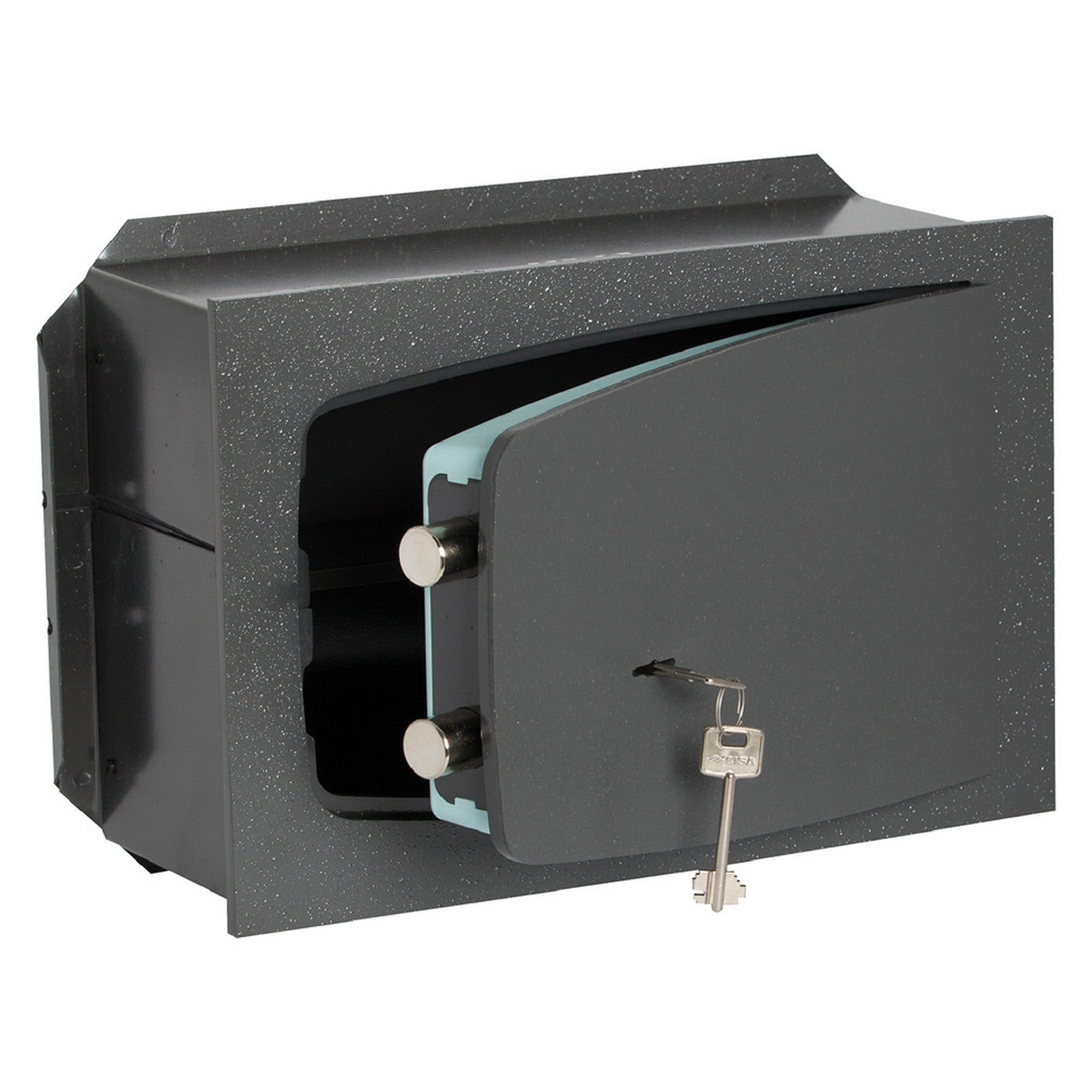 cassaforte con chiave '8a010' cm 42 x 30 x 19,5 - 2 catenacci cod:ferx.3160516nlm