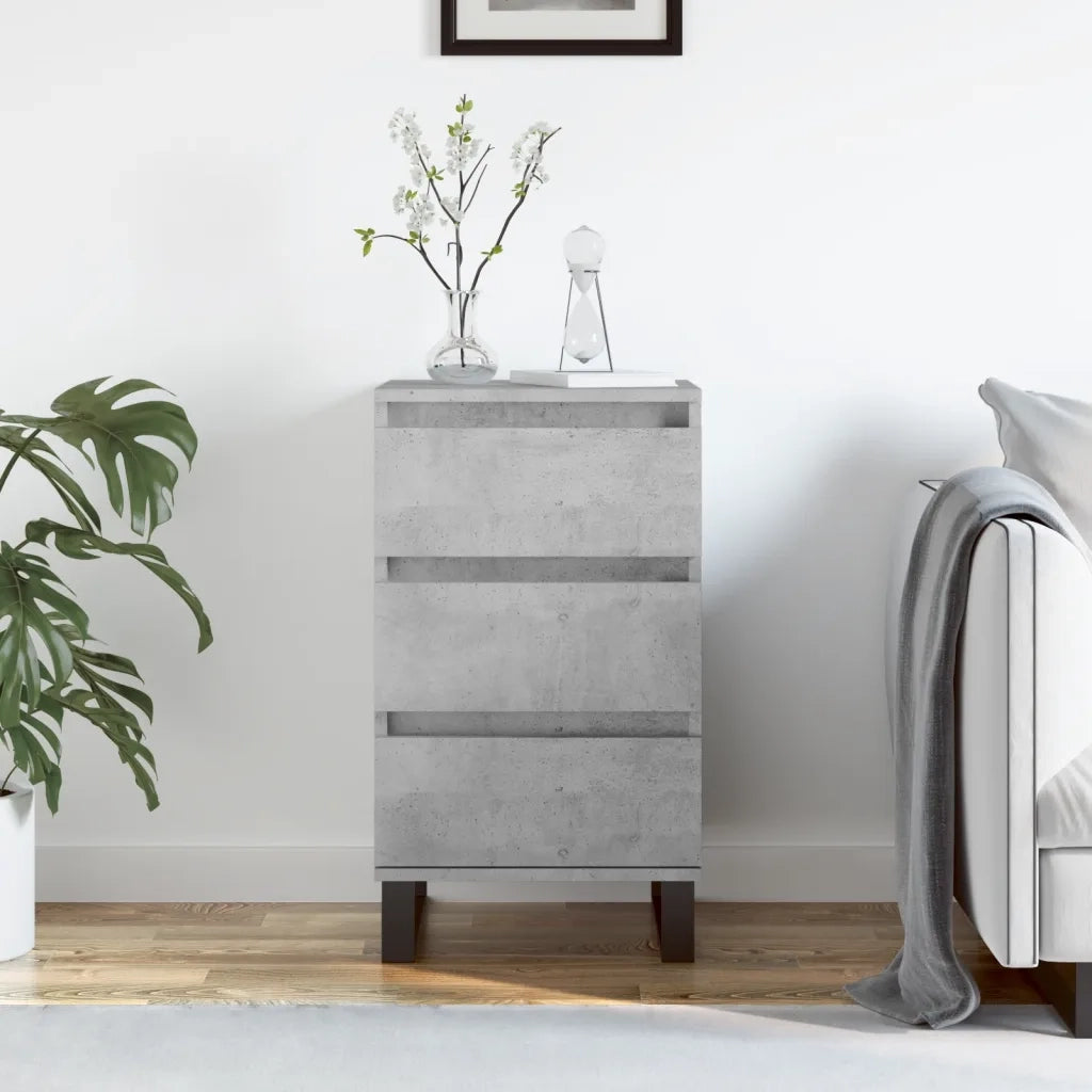Credenza-Buffet-Armadio da cucina Grigio Cemento 40x35x70 cm in Legno Multistrato 926490
