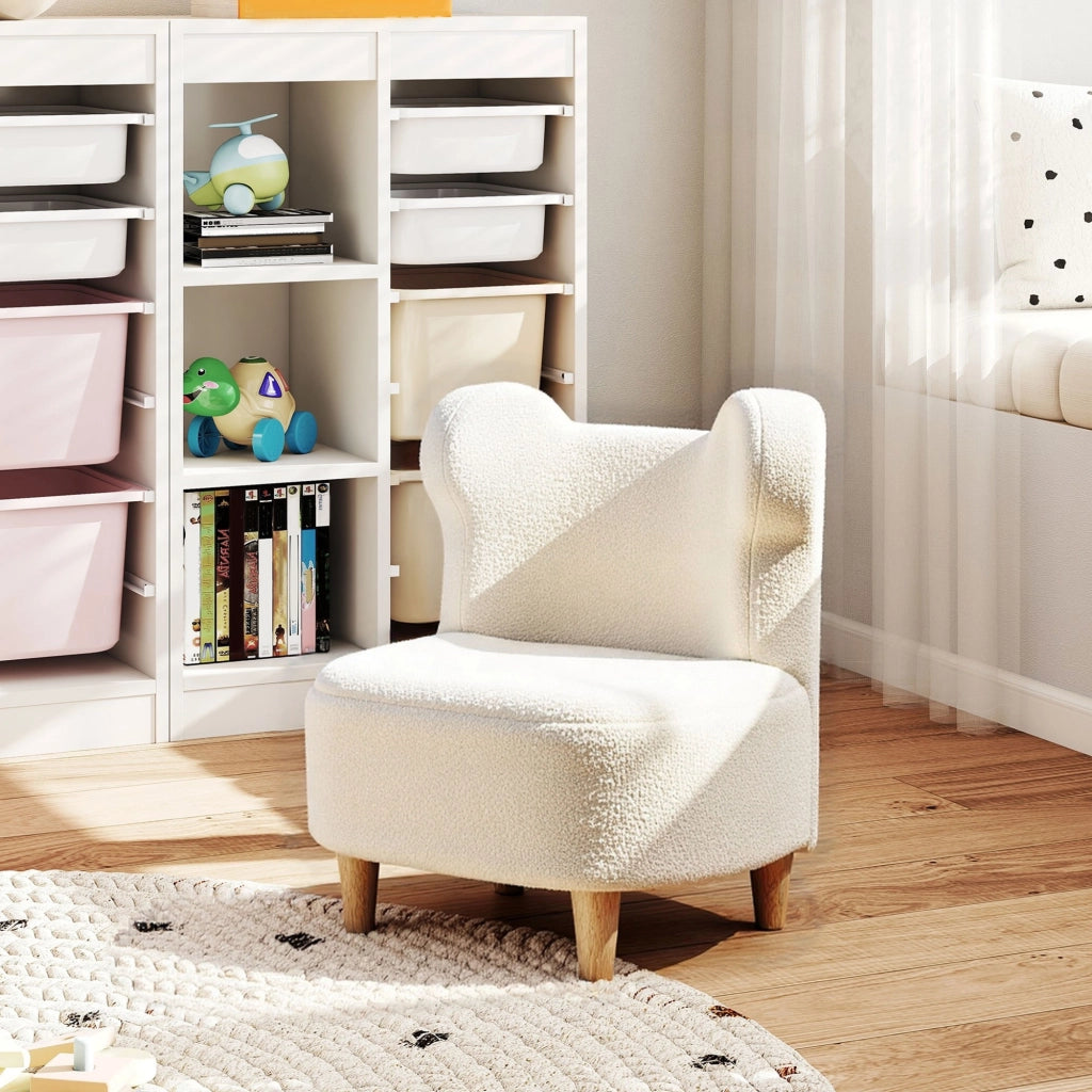Poltrona per bambini con orecchie da orso ¨C Zephmum ¨C Beige