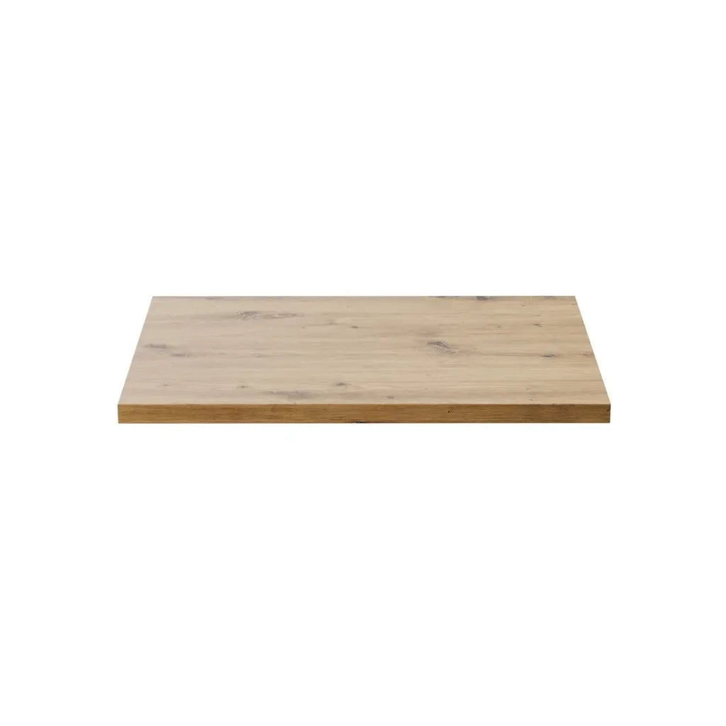 Piano per mobile sottolavabo BRAZZA – 60 cm – Rovere chiaro – Spessore 2,5 cm – Da appoggio