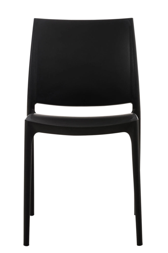 Sedia outdoor Maya impilabile nero