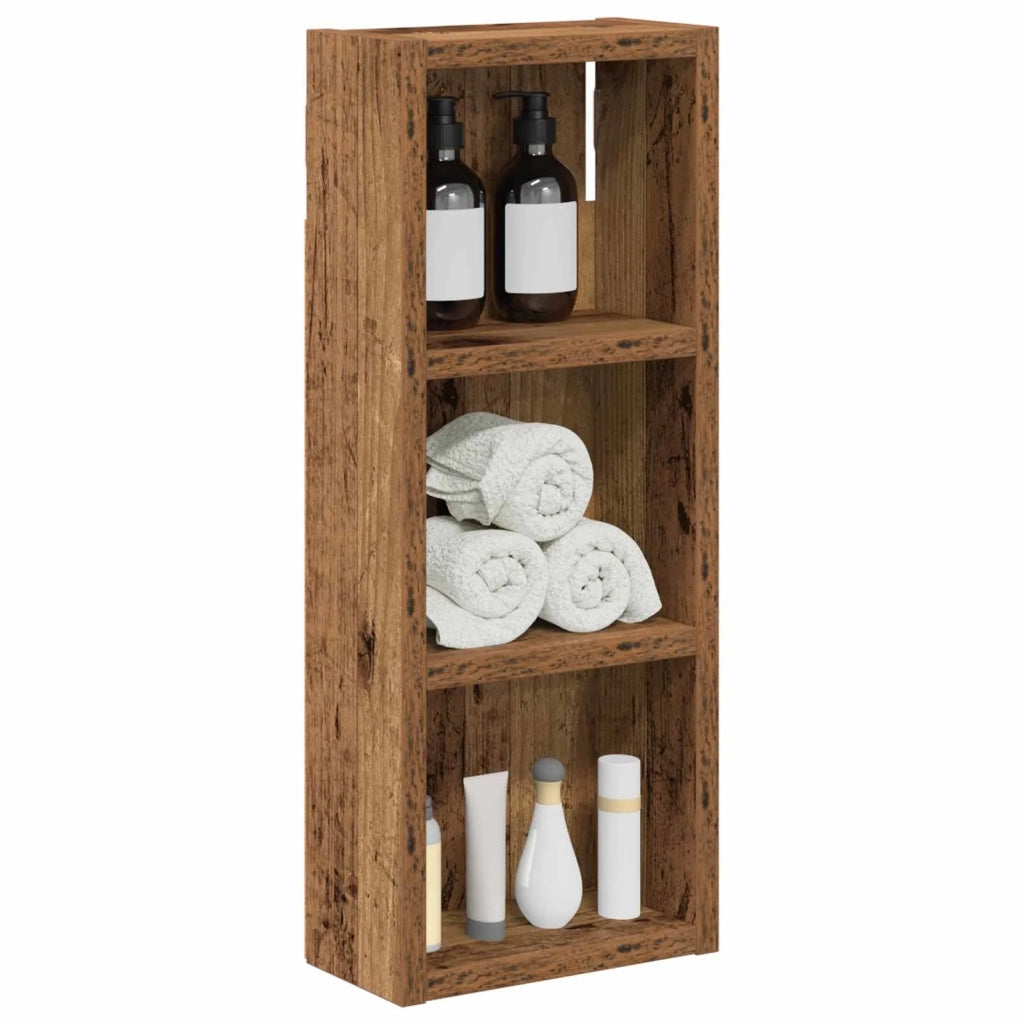 Armadio da Bagno | Mobile da Bagno a muro Legno vecchio 20 x 10 x 50 cm