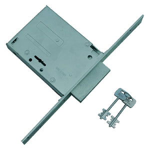 serratura a doppia mappa da infilare per fascia ar e 60 - scatola mm 113 x 82 x 3 cod:ferx.300942nlm