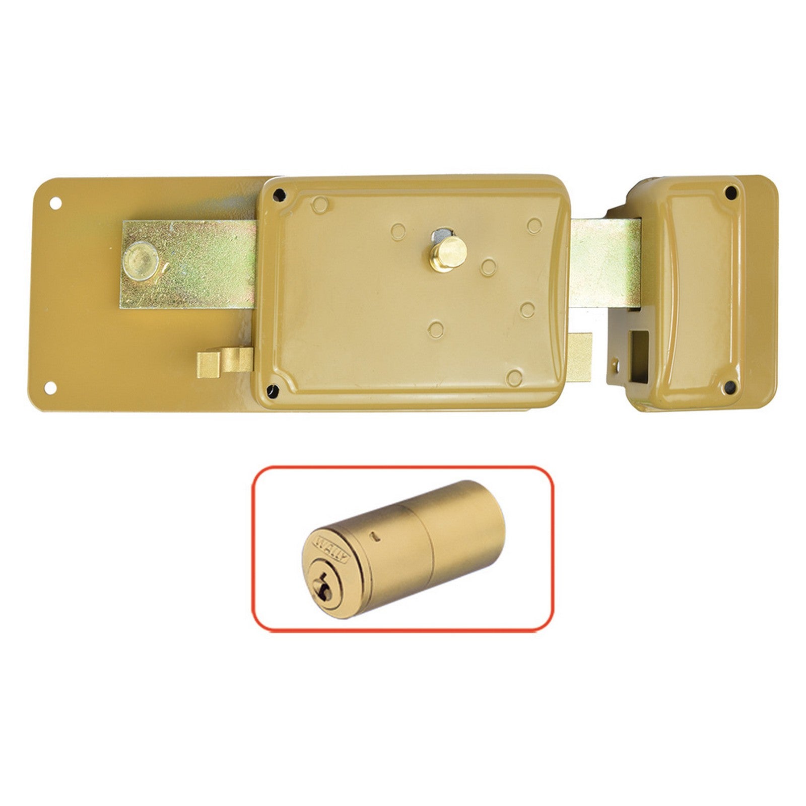 serratura ferroglietto 'p65 cf' 6 mandate - e50 dx cod:ferx.3019940nlm