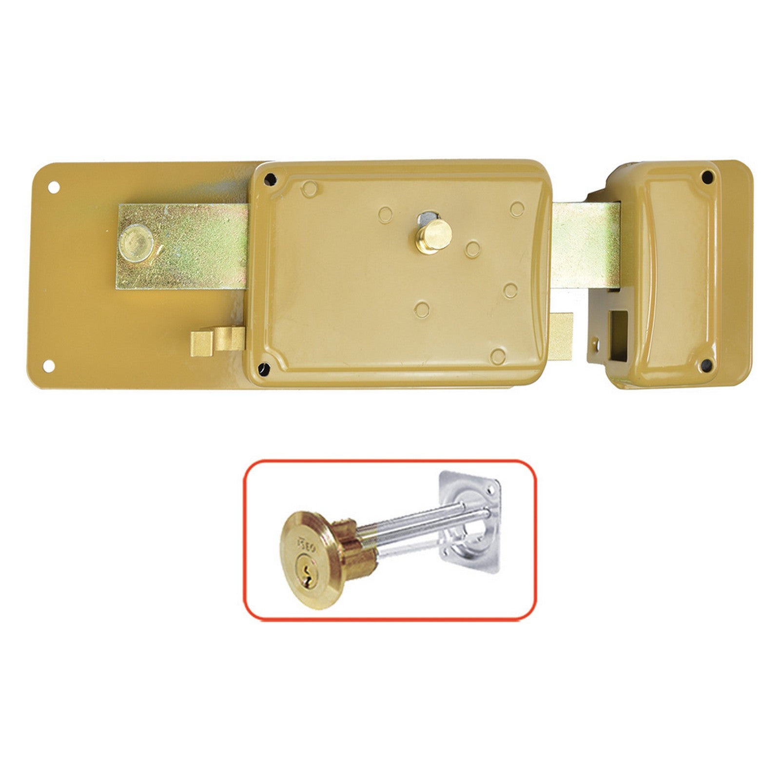 serratura ferroglietto 'p65 cs' 6 mandate - e60 dx cod:ferx.3019952nlm