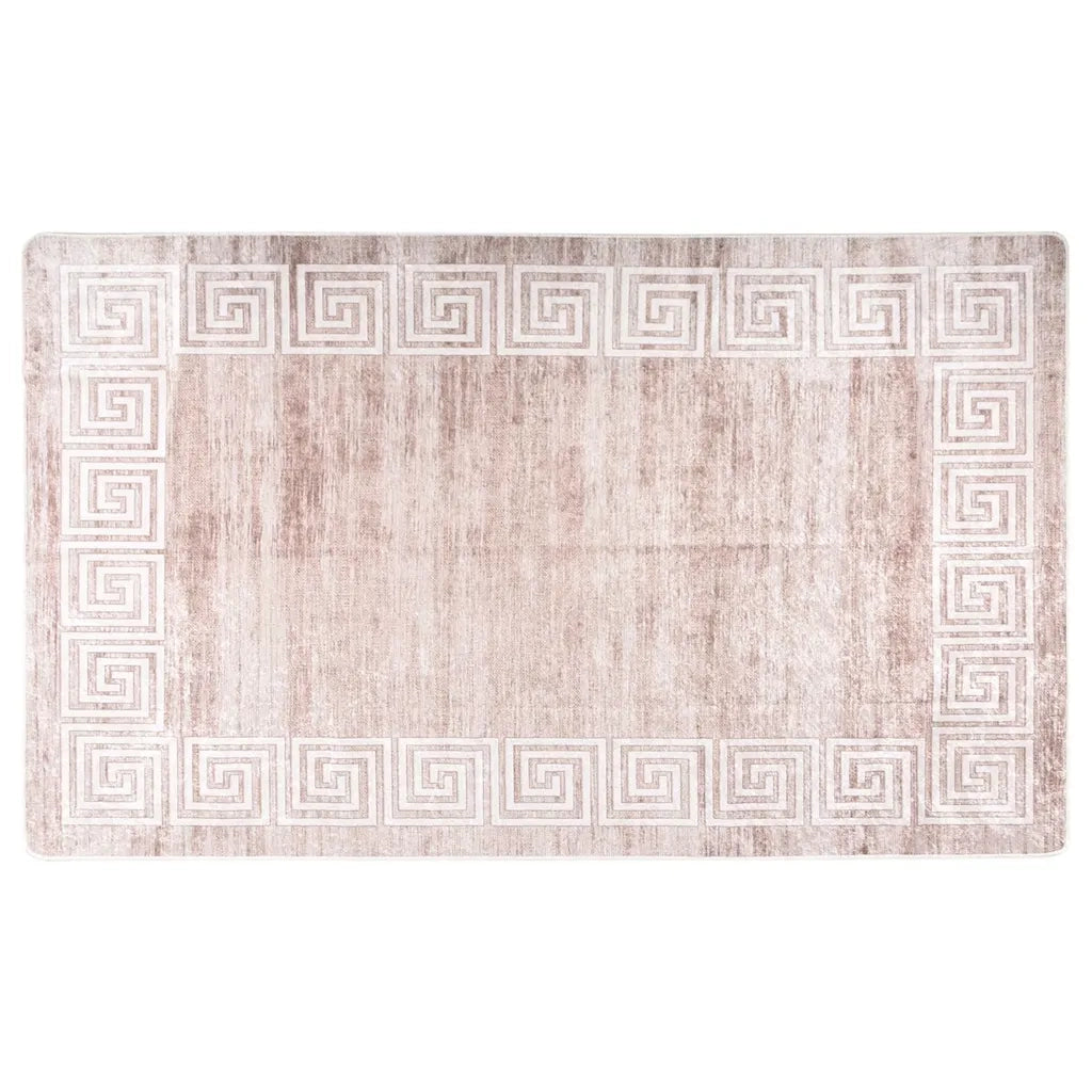 Tappeto Lavabile 120x180 cm Beige Antiscivolo cod mxl 69973