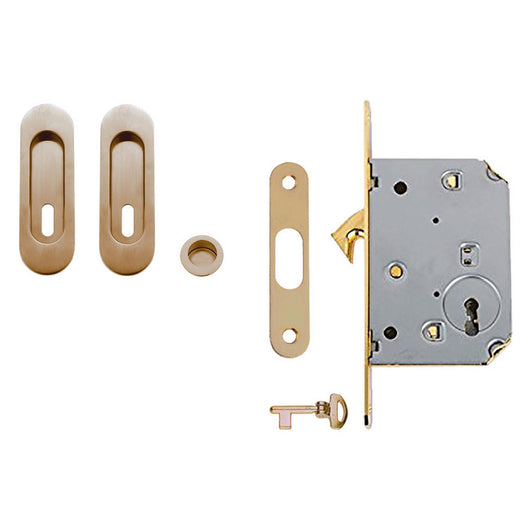 kit per porte scorrevoli finitura ottone lucido cod:ferx.3005610nlm