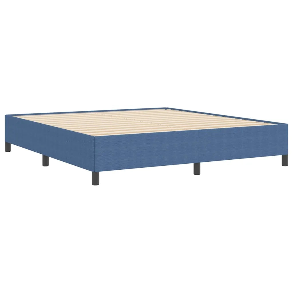 Letto a molle Blu 180 x 200 cm Tessuto in Cords 42006985