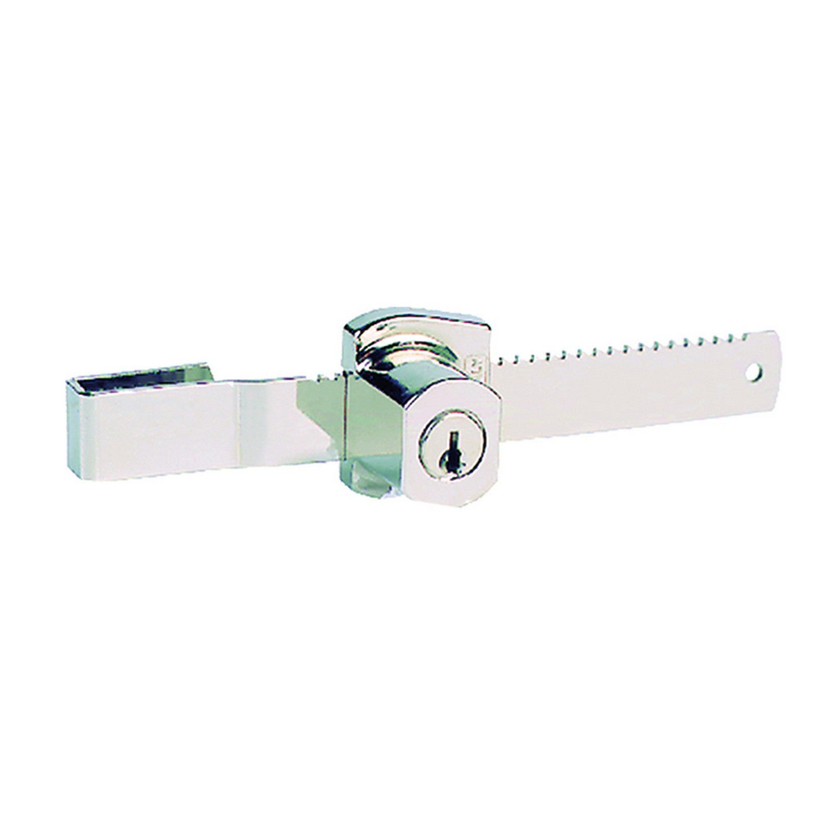 serratura a cilindro per vetri scorrevoli ømm 26 - lunghezza 130 cod:ferx.3007410nlm