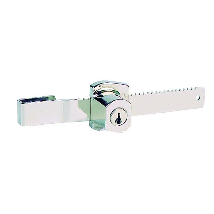 serratura a cilindro per vetri scorrevoli ømm 26 - lunghezza 130 cod:ferx.3007410nlm