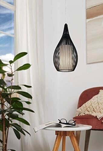Lampadario da Soffitto a Sospensione Regolabile Design Moderno per Lampadina E27 bianco bianco