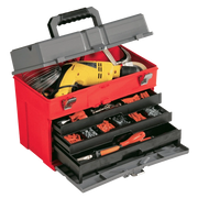 Plano 18551zr professional line 855 cassetta portautensili box con 3 cassetti 16/32 scomparti