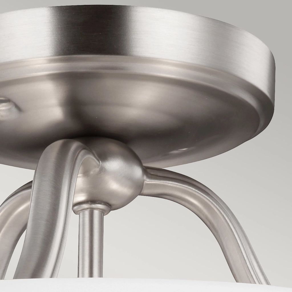 Lampada a Soffitto 4 Luci Rama In Acciaio Nero A Bracci Curvi E Sfere In Vetro Opalino