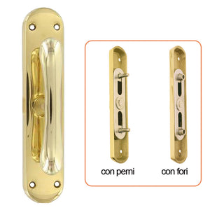 cremonese 'goccia' con perni - oro lucido verniciato cod:ferx.3020080nlm