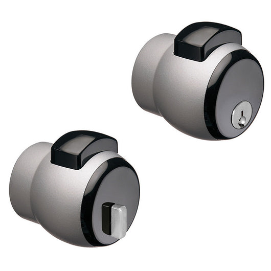 pomolo premi/apri 'nova n.13' verniciato argento/pulsante grigio cod:ferx.3020154nlm