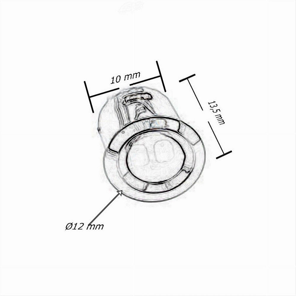 Trade Shop - Sensore Interruttore Movimento Per Luci Strip Led Pulsante Mobili 12/24v Sen-ma -