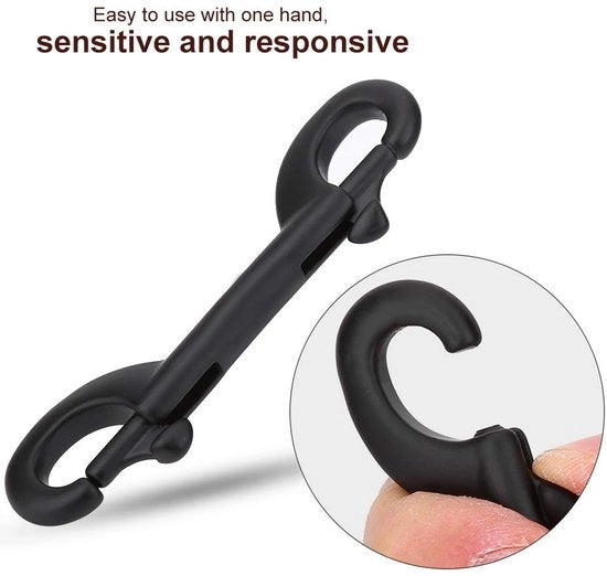 Fermo Velcro in Acciaio Inossidabile - Veerbelastato - Fermo Facile - Duraturo - Resistente alla Corrosione - Leggero 41-76 g - Fermo a Snappeto