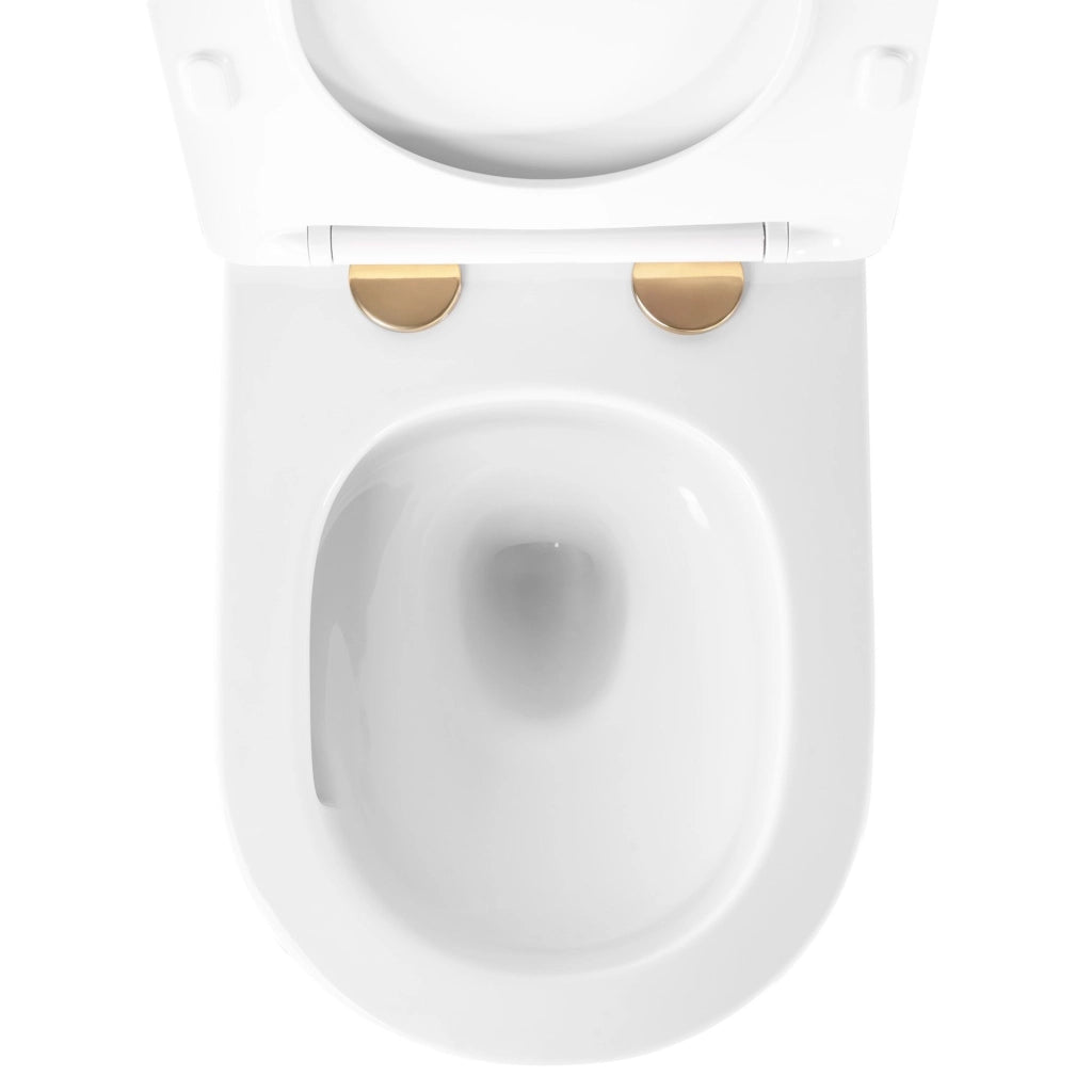 Vaso Wc Sospeso Rea Carlo Mini Tornado Nfq Gold White