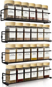 Organizzatore di spezie - risparmia spazio - set da 4 - ideale per cucine