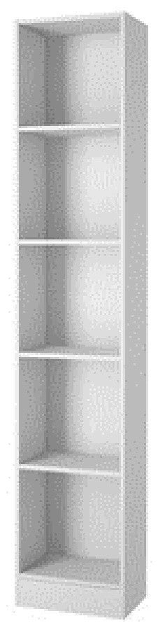 KIT LIBRERIA CM.40X26X203H LAMINATO BIANCO