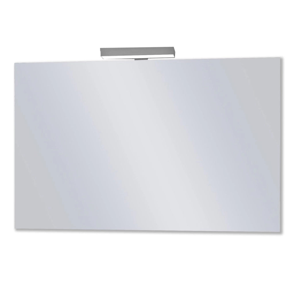 Specchio rettangolare con lampada led lampo, misura 70x90