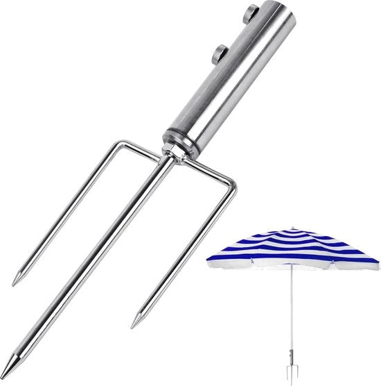 Parasolvolet per giardino, base per parasole, piede per parasole, piede per ombrellone, 37 cm x 3,2 cm, acciaio inossidabile, per ombrellone, supporto per ombrellone, piede per ombrellone per ombrelloni, piede per ombrellone per ombrelloni da mare