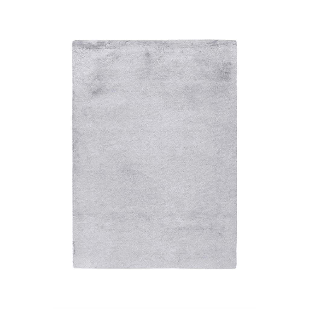 Tappeto moderno Saika grigio e bianco in poliestere