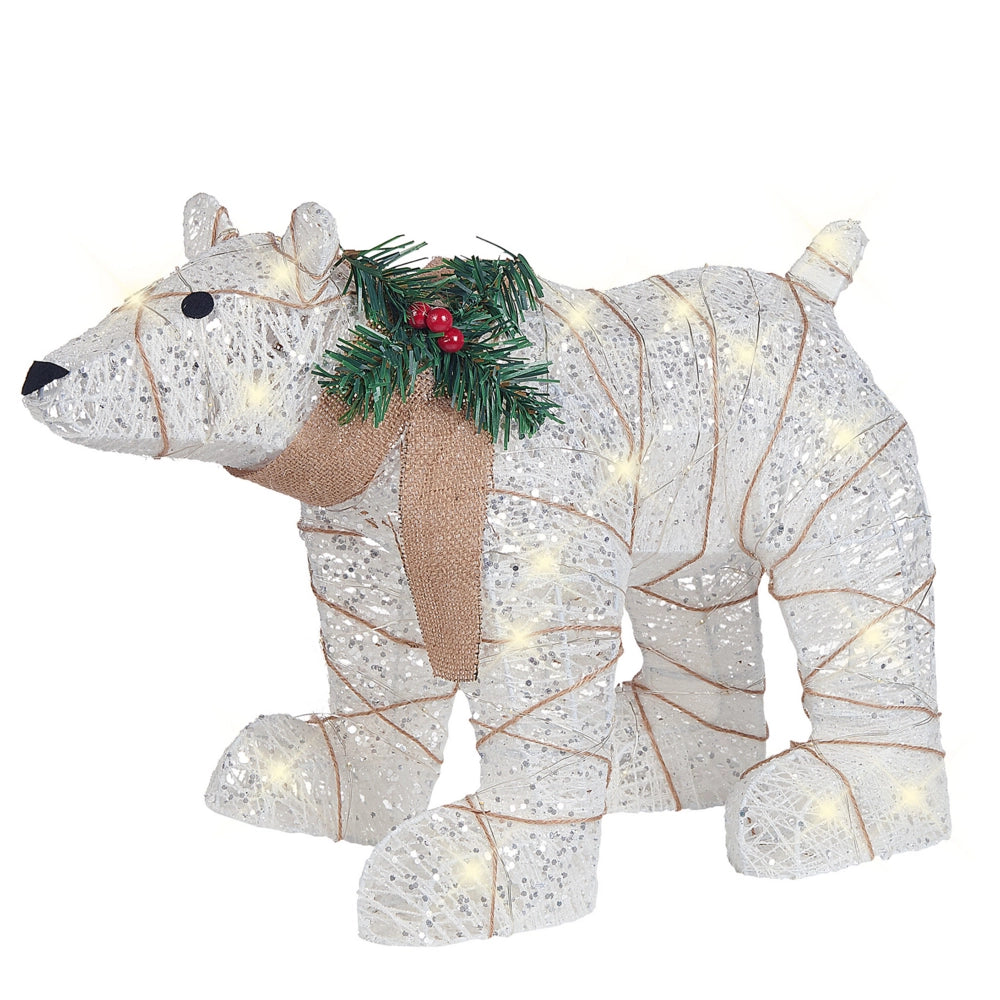 Decorazione da Interno ed Esterno con Luci a LED Pupazzo di Neve Struttura in Metallo Bianco