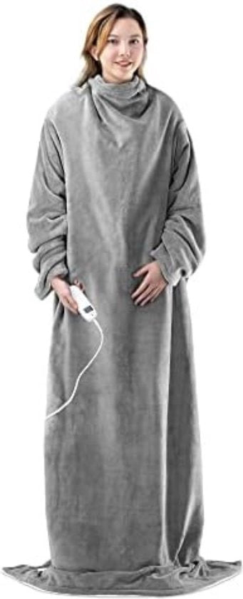 Draadloso Duvet di Riscaldamento - Duvet di Riscaldamento - Duvet di Riscaldamento Draadloso - Grigio/Crema - Senza Tasca