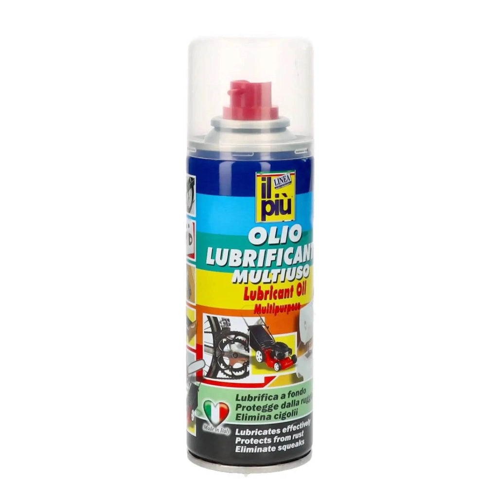 OLIO LUBRIFICANTE SPARY PROTEGGE DALLA RUGGINE RIMUOVE I CIGOLI OTTIMA PER INGRANAGGII E CERNIERE 200 ML